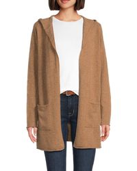 Saks Fifth Avenue - Hooded 100% Cashmere Cardigan - Lyst