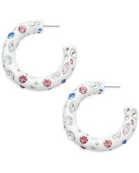 Meira T Batu Sterling Silver Green Amethyst & Diamond Ring - Metallic