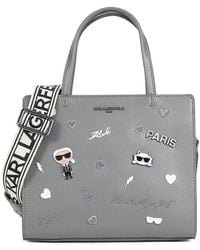 Karl Lagerfeld - Maybelle Logo Satchel - Lyst
