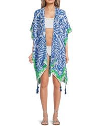 AREA STARS - Summer Breeze Abstract Print Cover-Up - Lyst