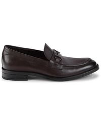 Cole Haan - Apron Toe Leather Bit Loafers - Lyst