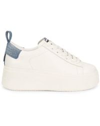 Ash - Move Leather Platform Sneakers - Lyst