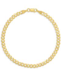 Saks Fifth Avenue 14k Yellow Gold Curb Chain Bracelet - Metallic