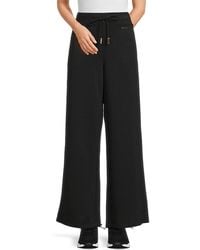 Halston - Wide Leg Drawstring Pants - Lyst