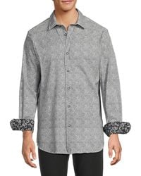 Robert Graham - Seth Printed Cotton-Blend Shirt - Lyst