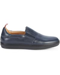 Bally Orniel Leather Trainers - Blue