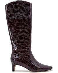 Splendid - Jett 50Mm Suede-Look Kitten-Heel Boots - Lyst