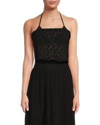 Ramy Brook - Trisha Eyelet Cotton Top - Lyst