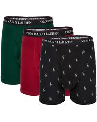 Polo Ralph Lauren 3-pack Classic Fit Logo Boxer Briefs - Black