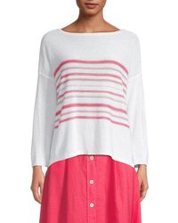 ROSSO35 - Striped Knit Sweater - Lyst