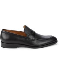 BOSS by HUGO BOSS Modern Leather Loafers - Black