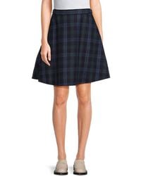 Thom Browne - Plaid Wool & Cashmere Mini Skirt - Lyst