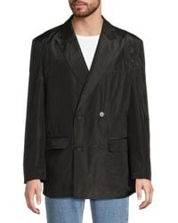 Valentino - Silk Double-Breasted Modern-Fit Blazer - Lyst