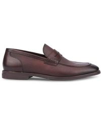 Vintage Foundry - Adamson Textured Leather Penny Loafers - Lyst