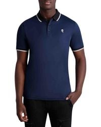 Karl Lagerfeld - Karl Patch Contrast Cuff Polo - Lyst