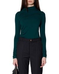 Walter Baker - Celia Rib-Knit Shirred Top - Lyst