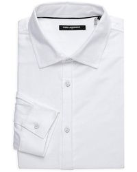 Karl Lagerfeld - Spread Collar Dress Shirt - Lyst