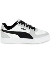 PUMA - Carter Perforated Leather Low Top Sneakers - Lyst