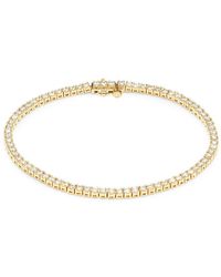 Saks Fifth Avenue - 14k Yellow Gold & 3.00 Tcw Diamond Tennis Bracelet - Lyst