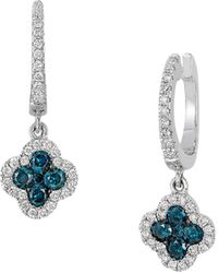 Le Vian 14k Vanilla Gold®, Blueberry Diamonds® & Vanilla Diamonds® Drop Earrings - Metallic