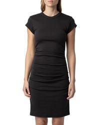 Zadig & Voltaire - Aida Cut-Out Cotton Minidress - Lyst