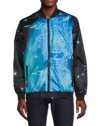 Members Only - 'Rick & Morty Graphic Bomber Jacket - Lyst