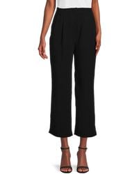 Gracia - Pleated Straight Cropped Wide Leg Pants - Lyst