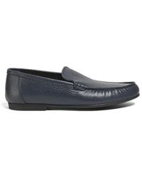 Bally - Moc-Toe Leather Loafers - Lyst