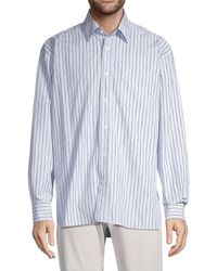Closed - Striped Cotton Button-Front Shirt - Lyst