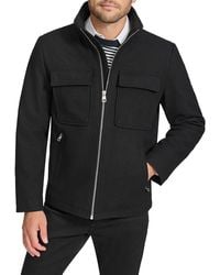Calvin Klein - Wool Blend Jacket - Lyst