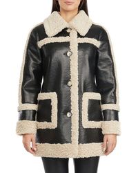 badgley mischka quilted lamb leather moto jacket