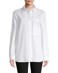 Proenza Schouler Long-sleeve Cotton Button-down Shirt - White
