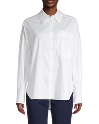 Ted Baker Guiliaa Shirt, Plain Pattern in White - Lyst