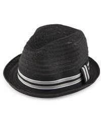 Bruno Magli - Paper Fedora Hat - Lyst