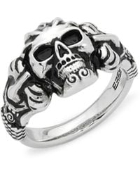 Effy Skull Sterling Silver Ring - Metallic