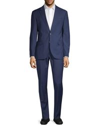 Karl Lagerfeld Slim-fit Solid Suit - Blue