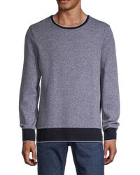 boss mesh crew sweatshirt