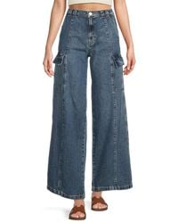Hudson Jeans - Wide Leg Cargo Jeans - Lyst