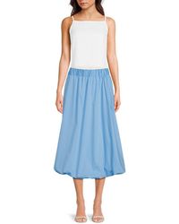 Saks Fifth Avenue - A-Line Midi-Skirt - Lyst