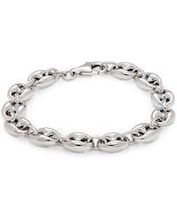 Saks Fifth Avenue - Rhodium Plated Sterling Silver Mariner Link Bracelet - Lyst