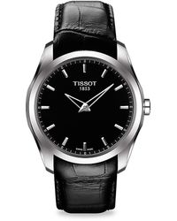Tissot - T Classic Couturier 39mm Stainless Steel & Leather Strap Watch - Lyst