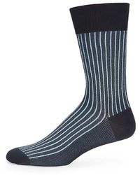 FALKE - Oxford Striped Crew Socks - Lyst