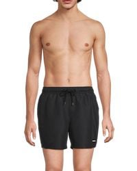 Calvin Klein - Logo Drawstring Swim Shorts - Lyst