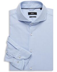 hugo boss white formal shirt