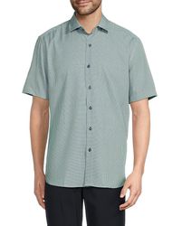 American Heritage - Grid-Print Performance Shirt - Lyst