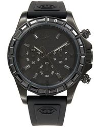Philipp Plein - Nobile Racing 43mm Stainless Steel Case & Silicone Strap Chronograph Watch - Lyst