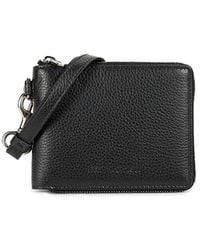 Balenciaga - Leather Zip-Around Chain Wallet - Lyst