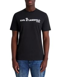 Karl Lagerfeld - Logo Cotton T-Shirt - Lyst