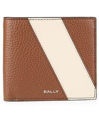 Bally - Taurus Striped Leather Bifold Wallet - Lyst