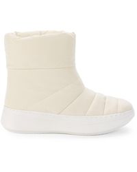 Gentle Souls Rosette Puff Booties - White